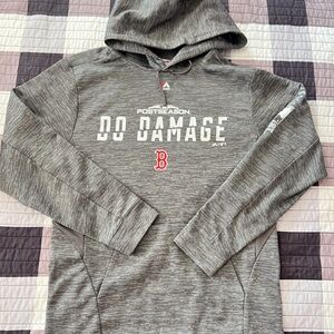 Majestic Boston Red Sox Do Damage Gray Hoodie men’s size S
